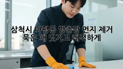 삼척시 마평동 방충망 먼지 제거🧹✨: 묵은 때 벗기고 쾌적하게!